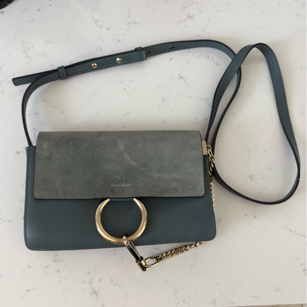 Chloe Small Faye Suede Calfskin Purse - Picture 3 of 9